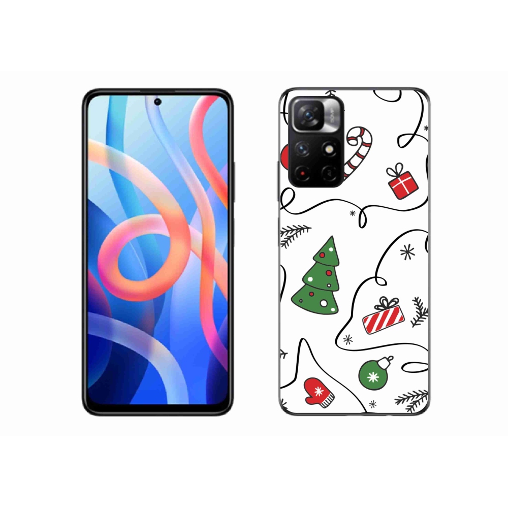 Gelový kryt mmCase na Xiaomi Redmi Note 11S 5G - vánoční motivy