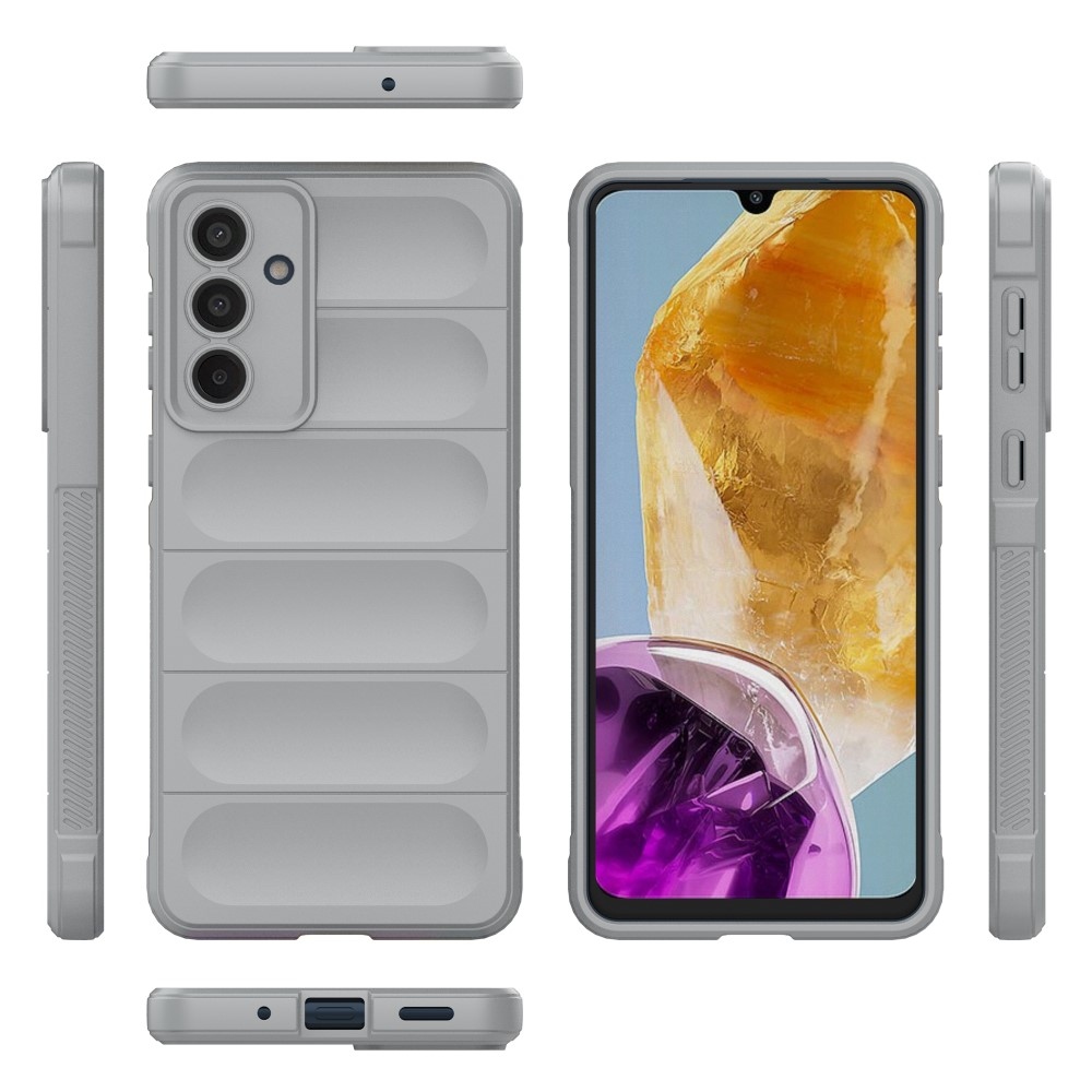 Rugg odolný gelový obal na Samsung Galaxy M55 5G - světlešedý