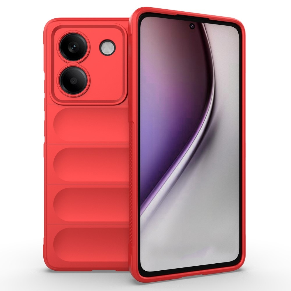 Rugg odolný gelový obal na Xiaomi Poco M7 Pro 5G - červený