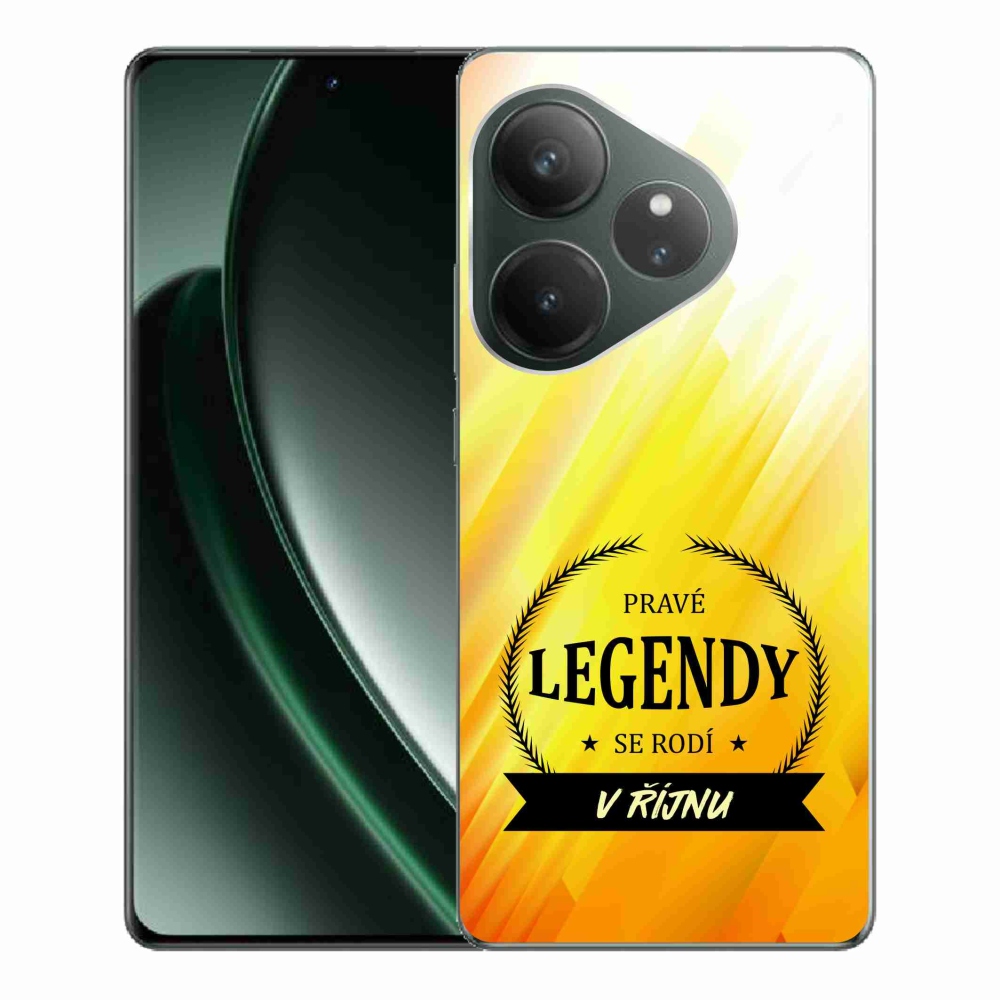 Gelový kryt mmCase na Realme GT 6 5G/GT 6T 5G - legendy v říjnu žluté pozadí