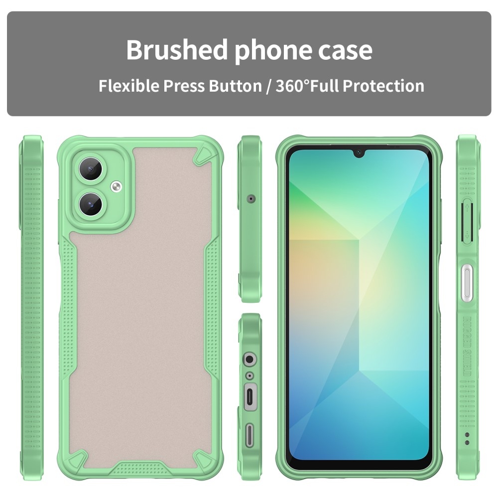 Frosted odolný kryt na Samsung Galaxy A06 4G - zelený