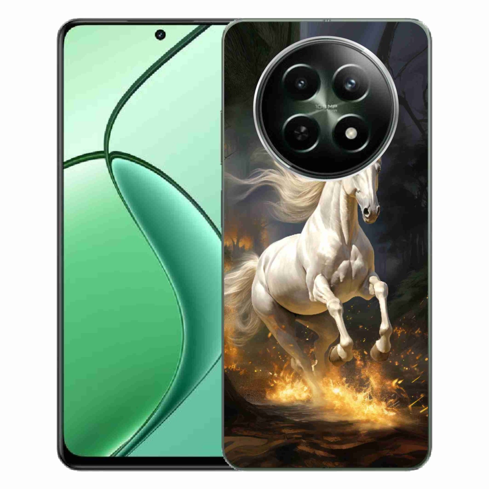 Gelový kryt mmCase na Realme 12 5G/12x 5G - bílý kůň 2
