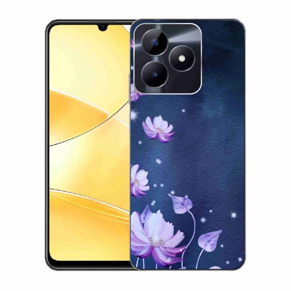 Gelový obal mmCase na Realme C51/C53 - padající květy