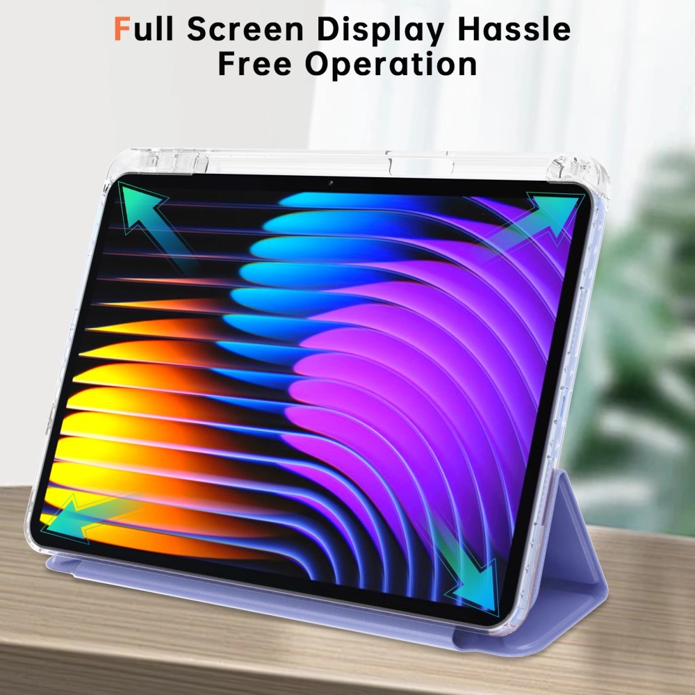 Origami chytré polohovací pouzdro na tablet Xiaomi Pad 7/7 Pro - tmavěfialové