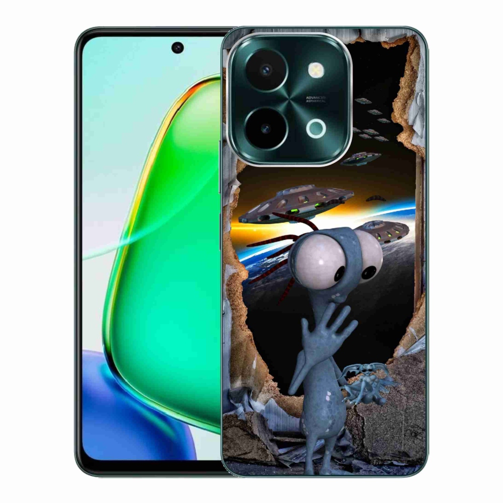 Gelový kryt mmCase na Vivo Y28 - mimozemšťan