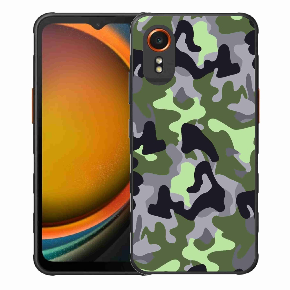 Gelový kryt mmCase na Samsung Galaxy Xcover 7 - maskáčový vzor 7