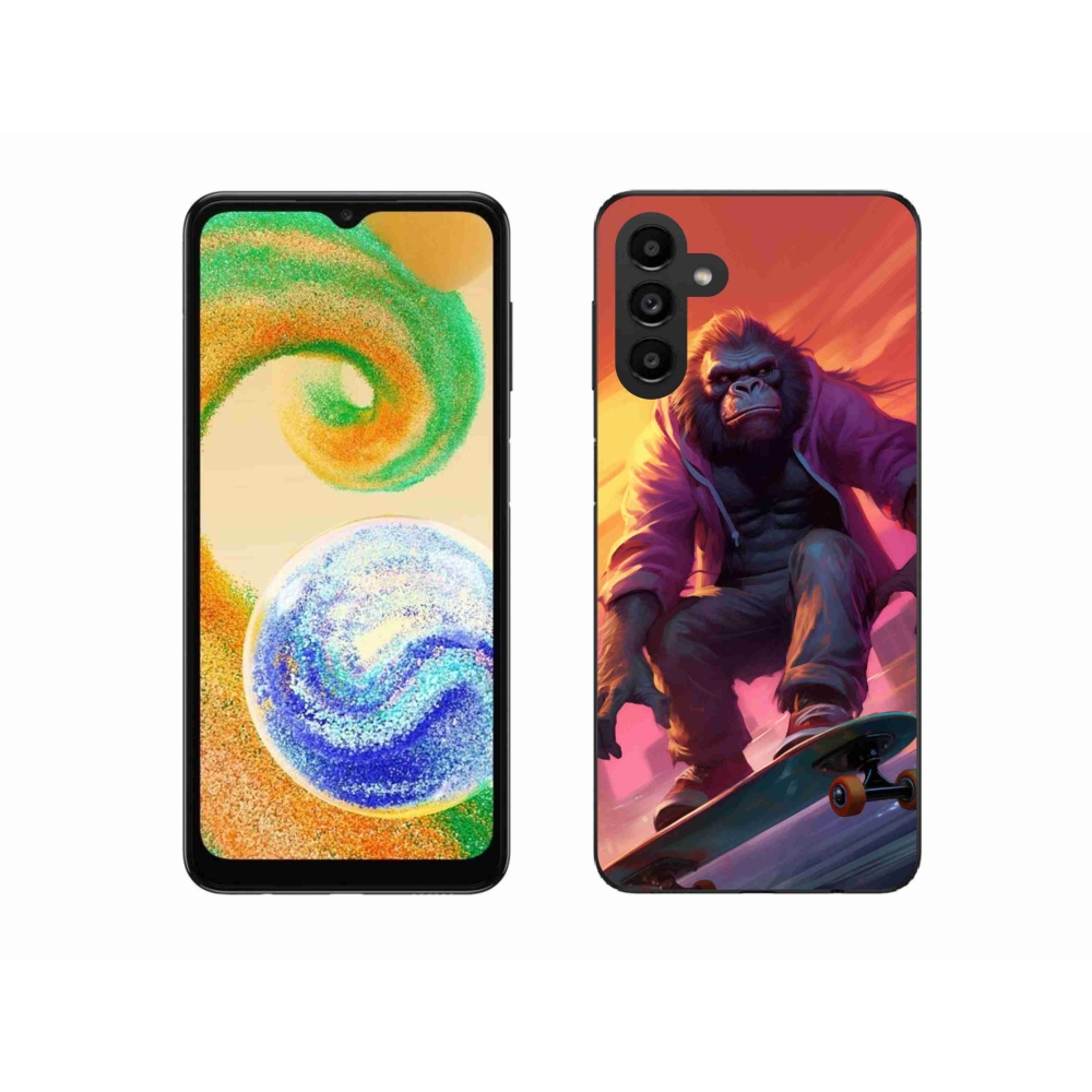 Gelový kryt mmCase na Samsung Galaxy A04s (164.7x76.7x9.1mm) - gorila na skateboardu