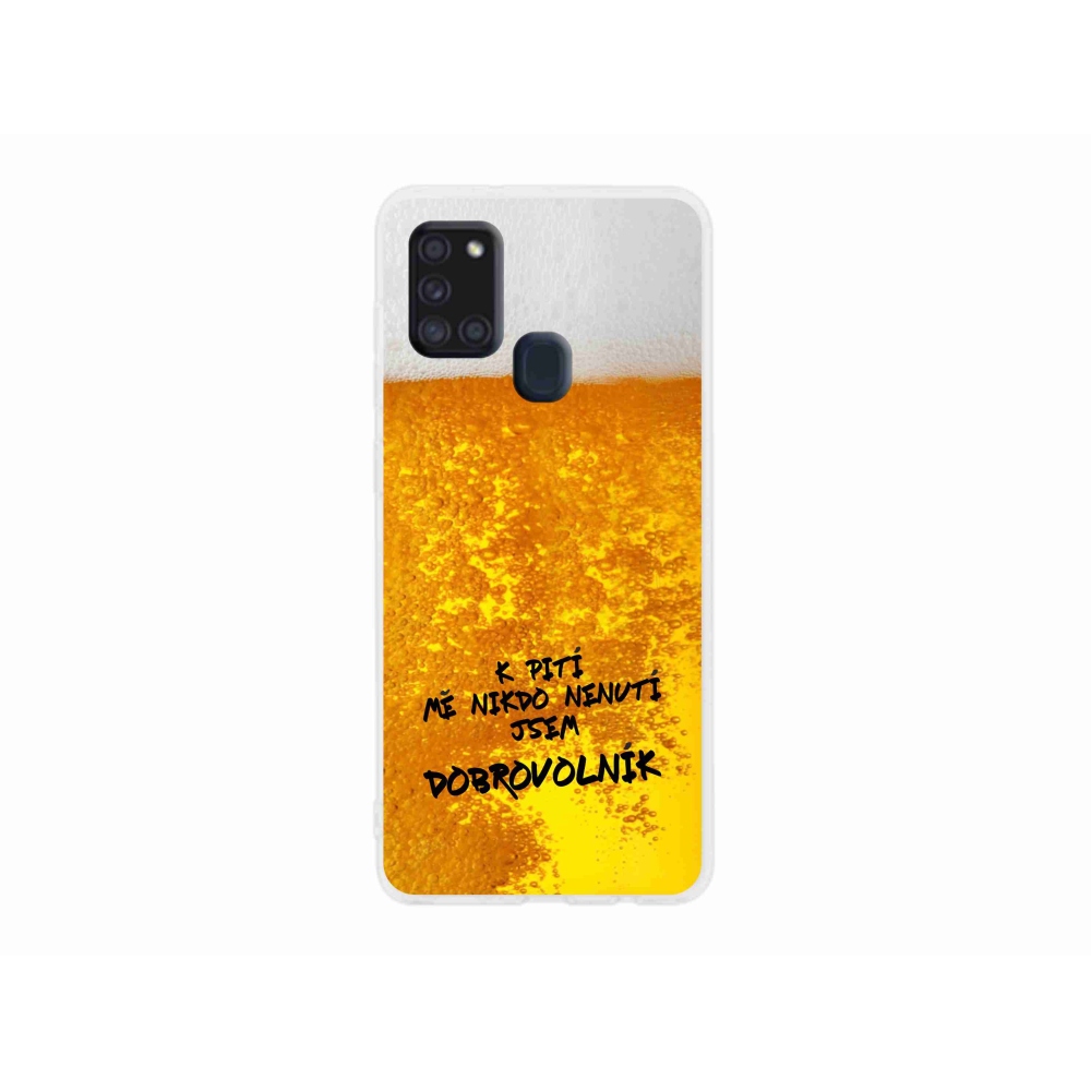 Gelový kryt mmCase na Samsung Galaxy A21s - pivní motiv 4