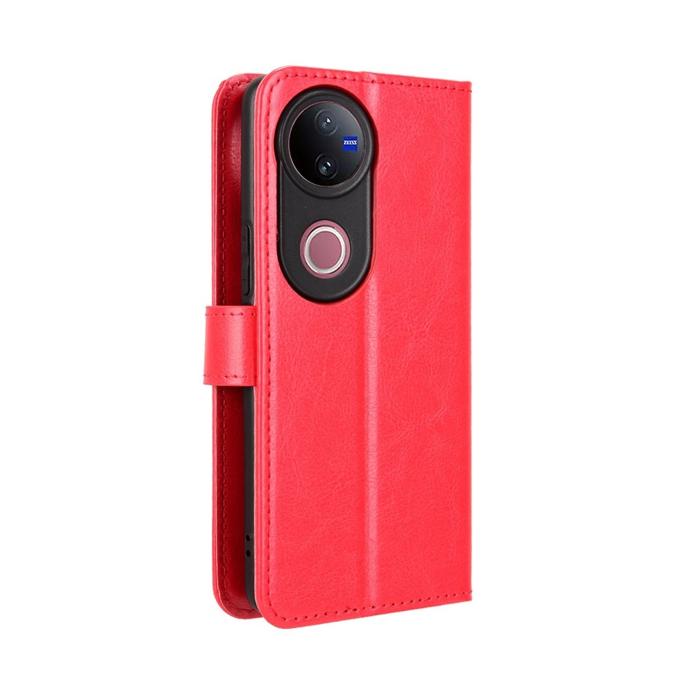 Crazy knížkové pouzdro na Vivo V50 5G - červené