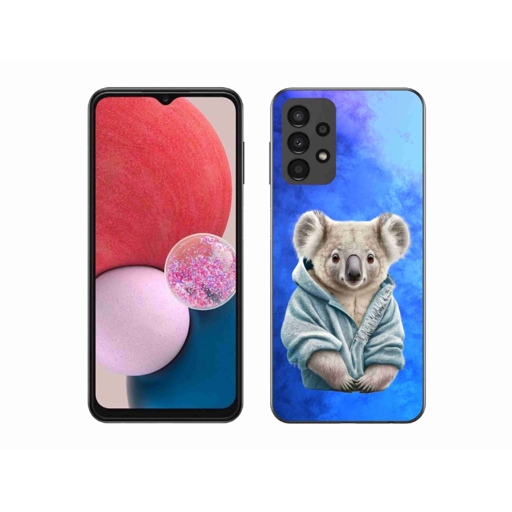 Gelový kryt mmCase na Samsung Galaxy A13 4G - koala ve svetru