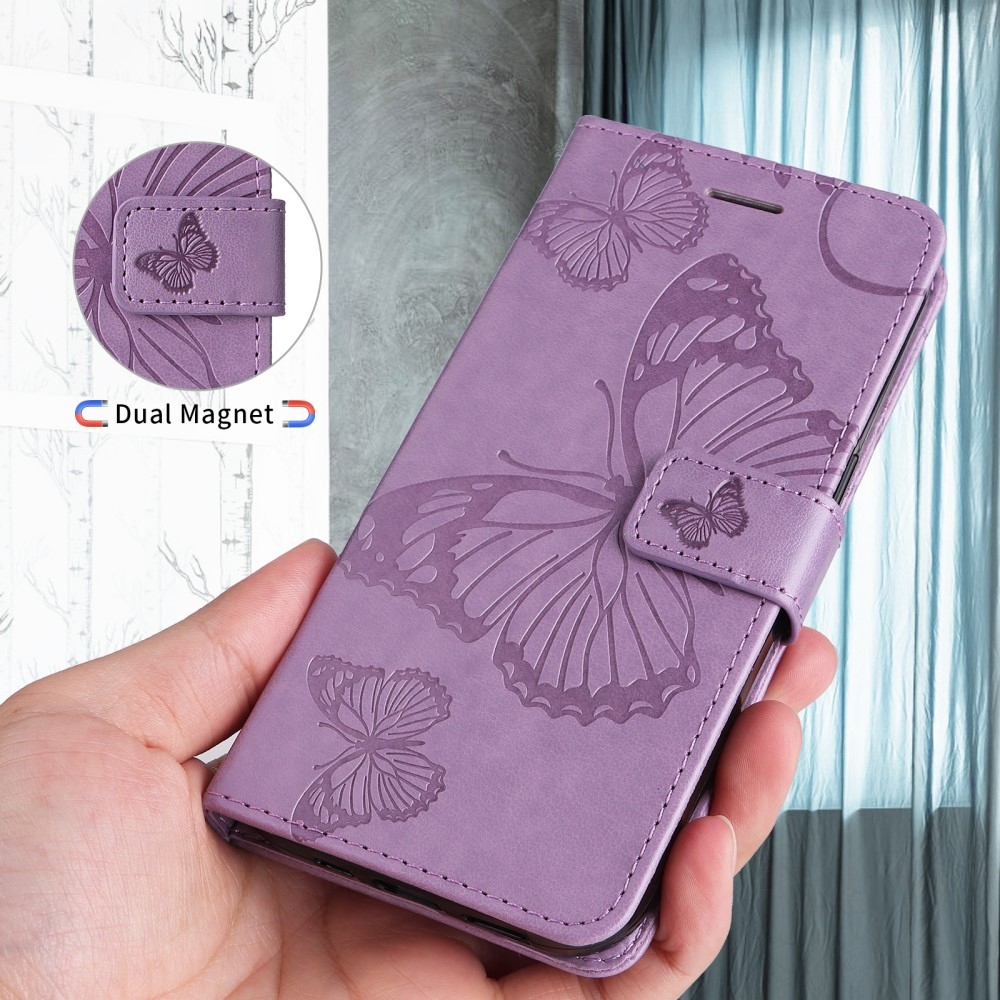 Big Butterfly knížkové pouzdro na Realme 14 Pro+ 5G - fialové