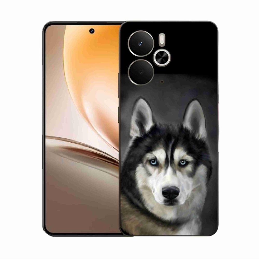 Gelový kryt mmCase na Realme 14 5G - husky