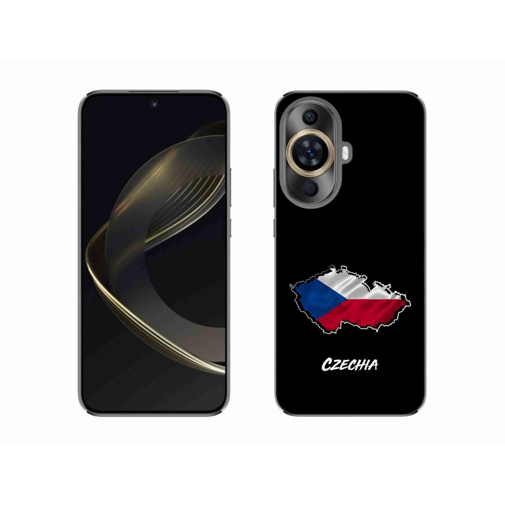 Gelový kryt mmCase na Huawei Nova 11 - Czechia černé pozadí