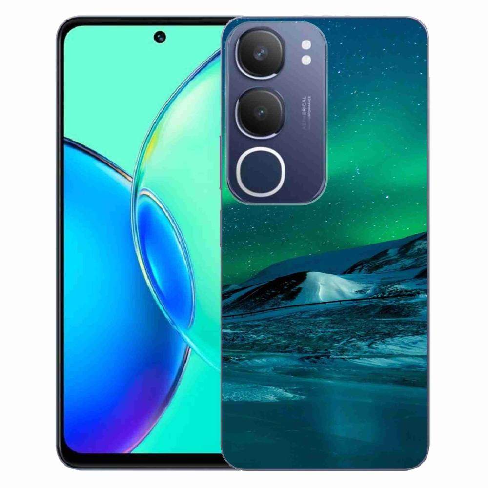 Gelový kryt mmCase na Vivo Y19s - polární záře