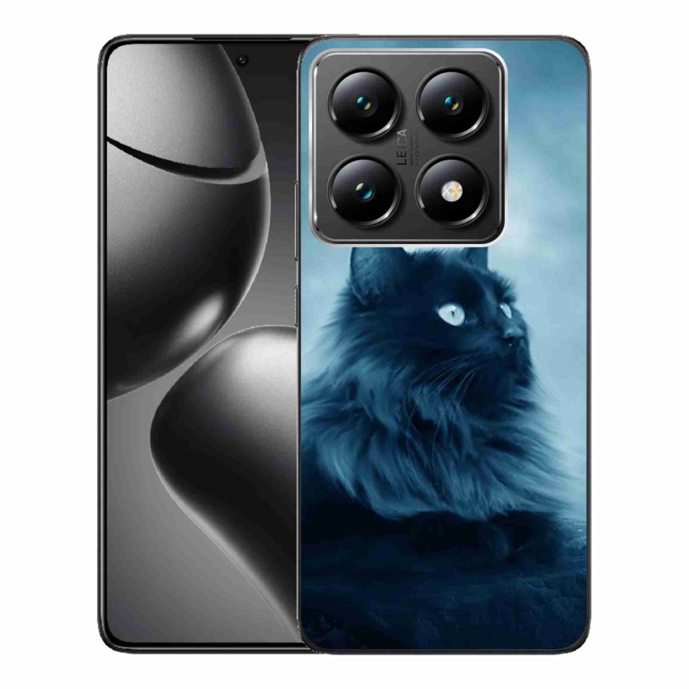 Gelový kryt mmCase na Xiaomi 14T Pro - černá kočka 1