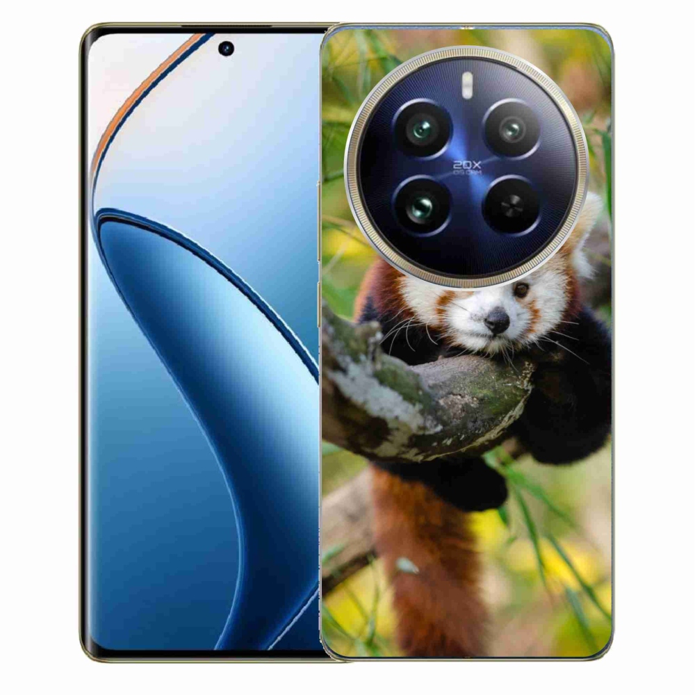 Gelový kryt mmCase na Realme 12 Pro 5G/12 Pro+ 5G - panda červená