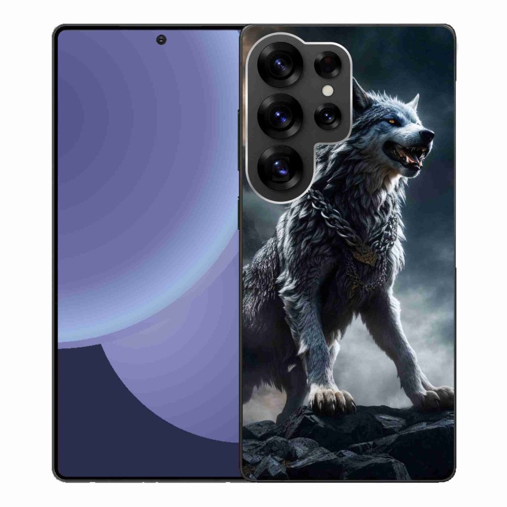 Gelový kryt mmCase na Samsung Galaxy S25 Ultra - vlk 1