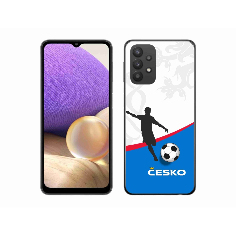 Gelový kryt mmCase na Samsung Galaxy A32 5G - fotbal Česko 1
