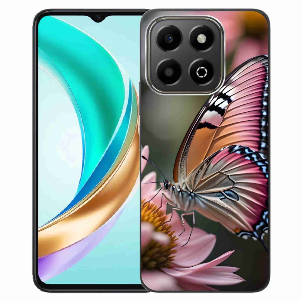 Gelový kryt mmCase na Honor X6b - barevný motýl