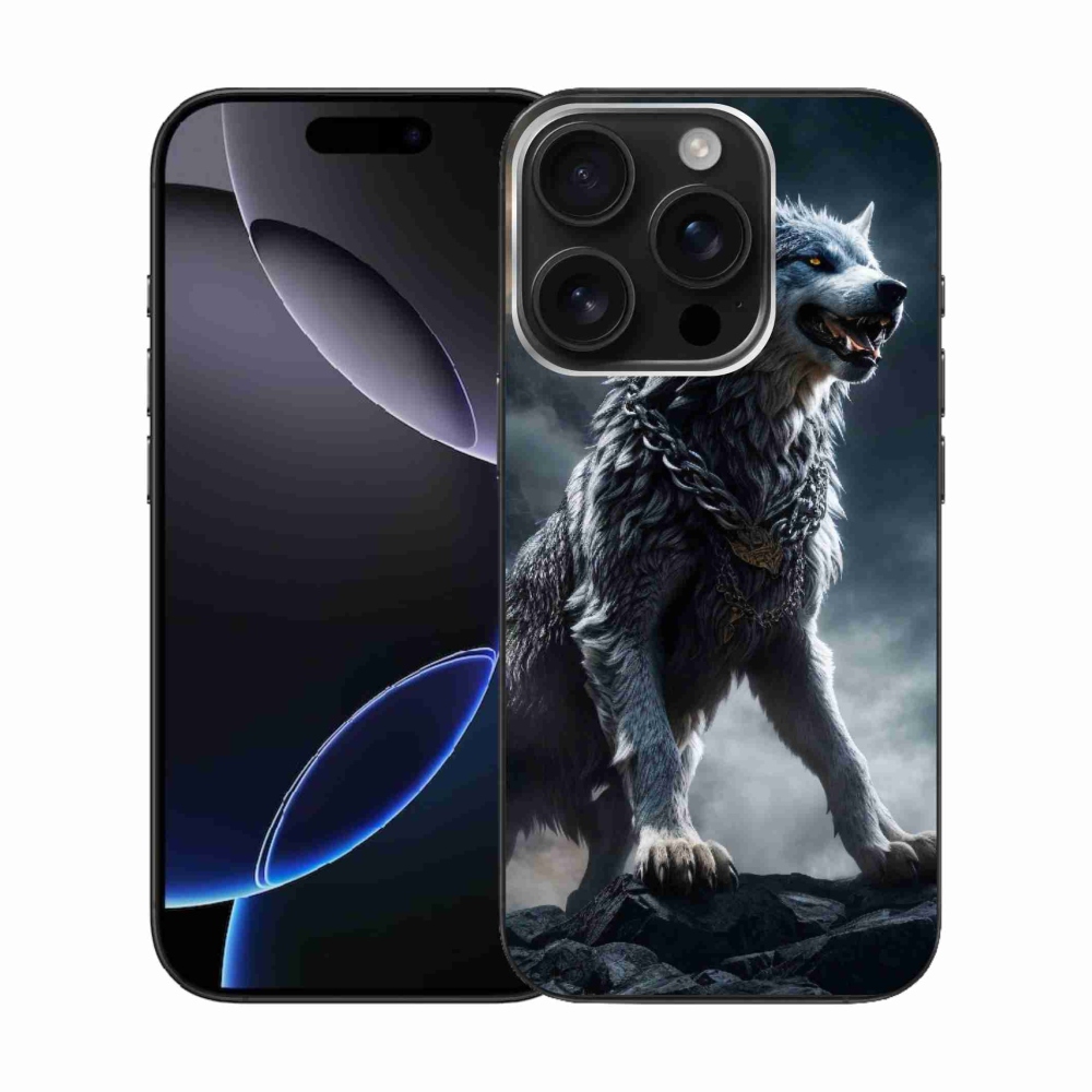 Gelový kryt mmCase na iPhone 16 Pro - vlk 1