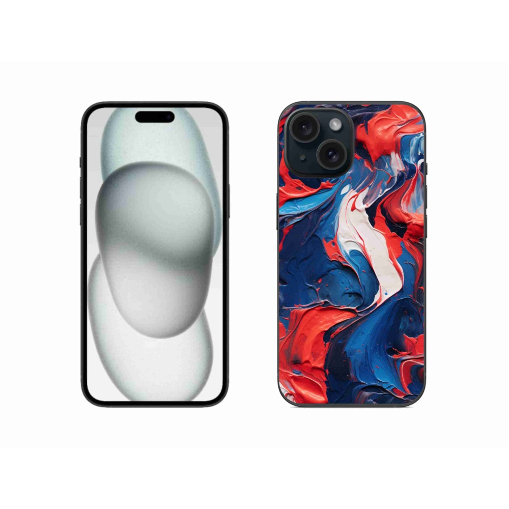Gelový kryt mmCase na iPhone 15 - abstraktní motiv 7