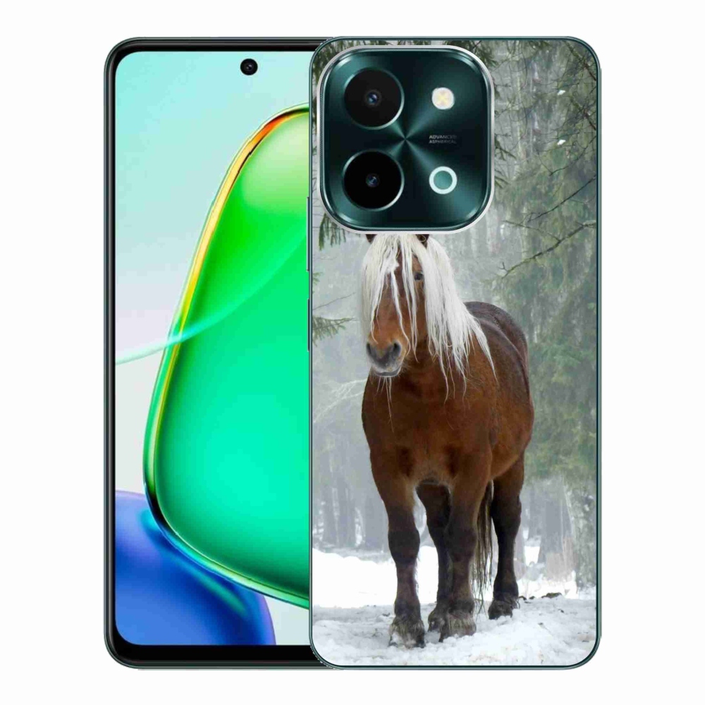 Gelový obal mmCase na Vivo Y28 - kůň v lese