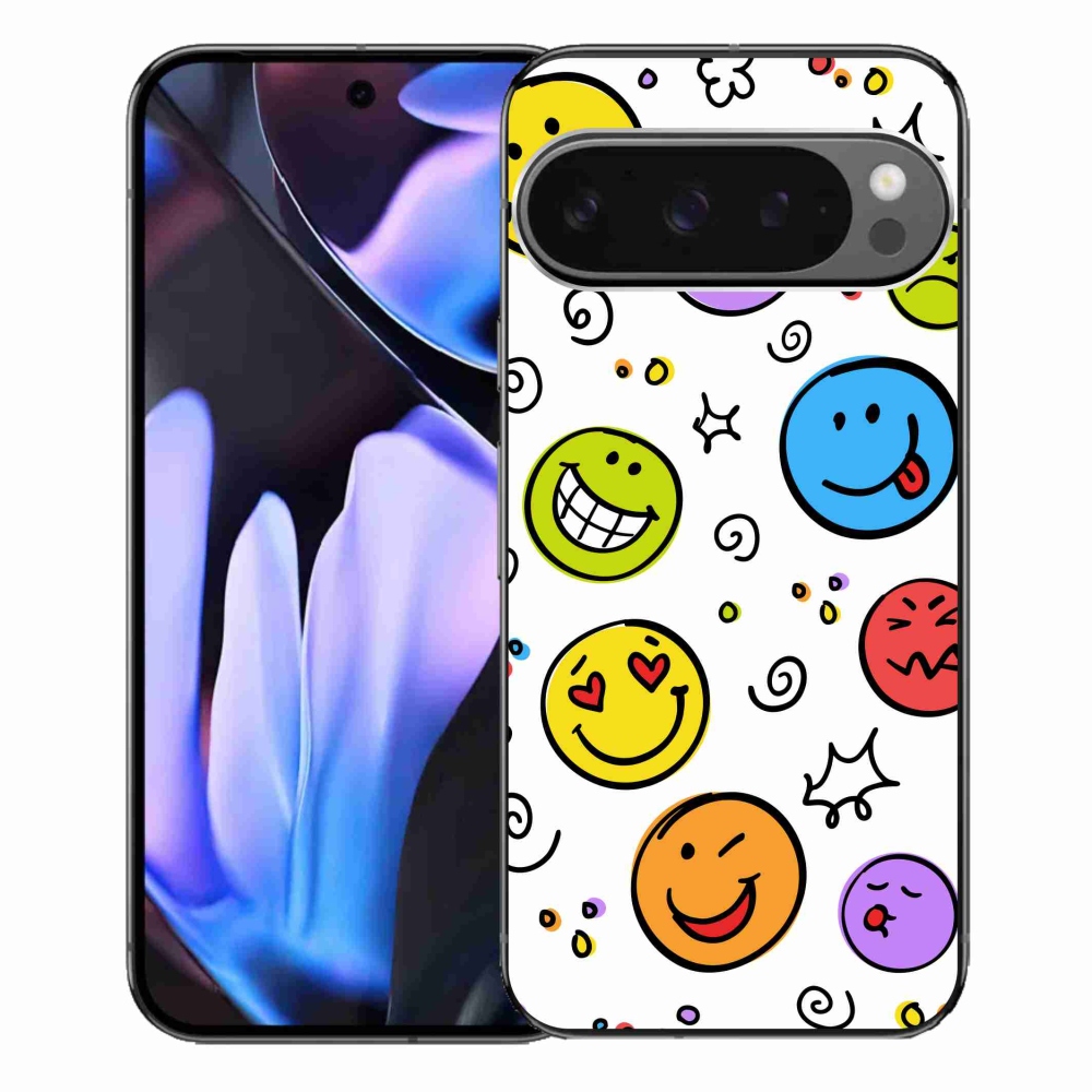 Gelový kryt mmCase na Google Pixel 9 Pro XL - smajlíci