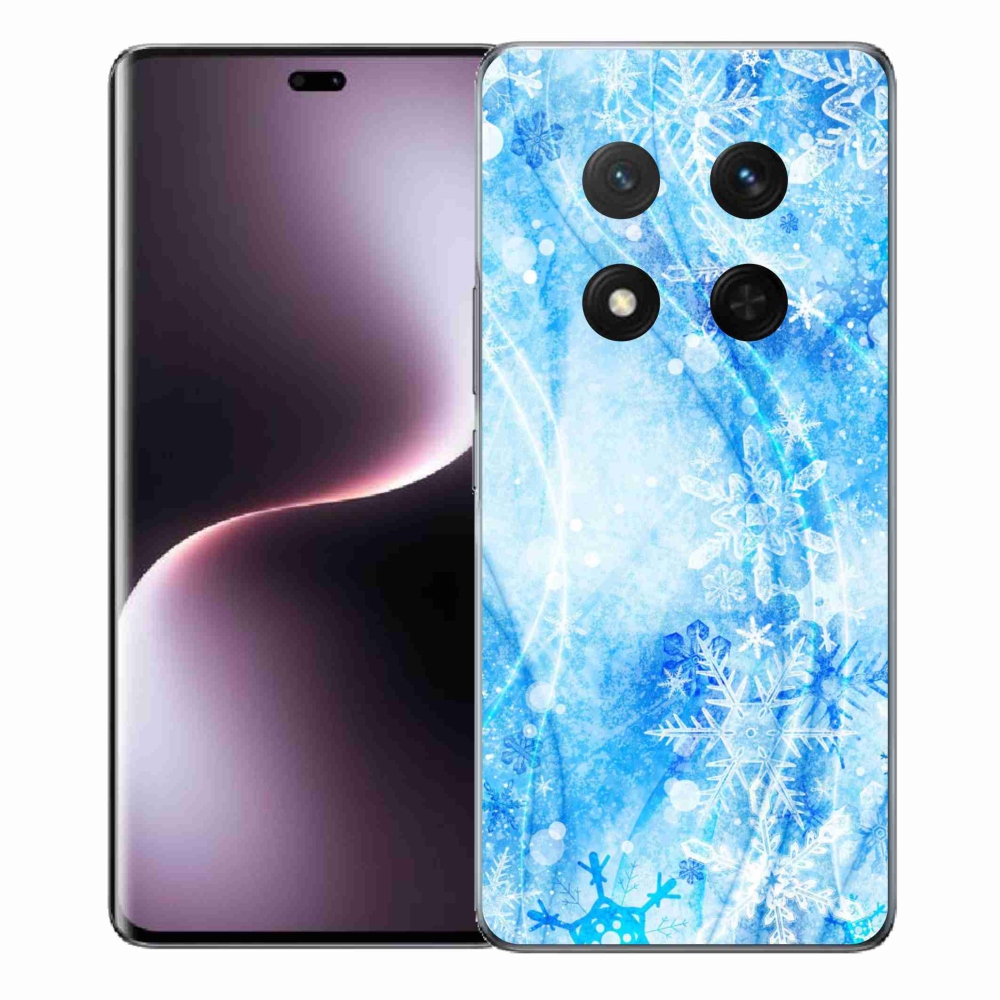 Gelový kryt mmCase na Honor Magic 7 Lite 5G - sněhové vločky