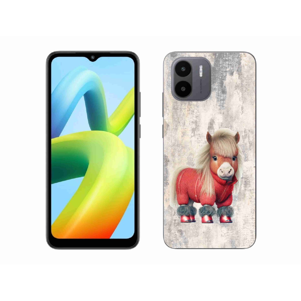 Gelový kryt mmCase na Xiaomi Redmi A1/Redmi A2 - poník ve svetru