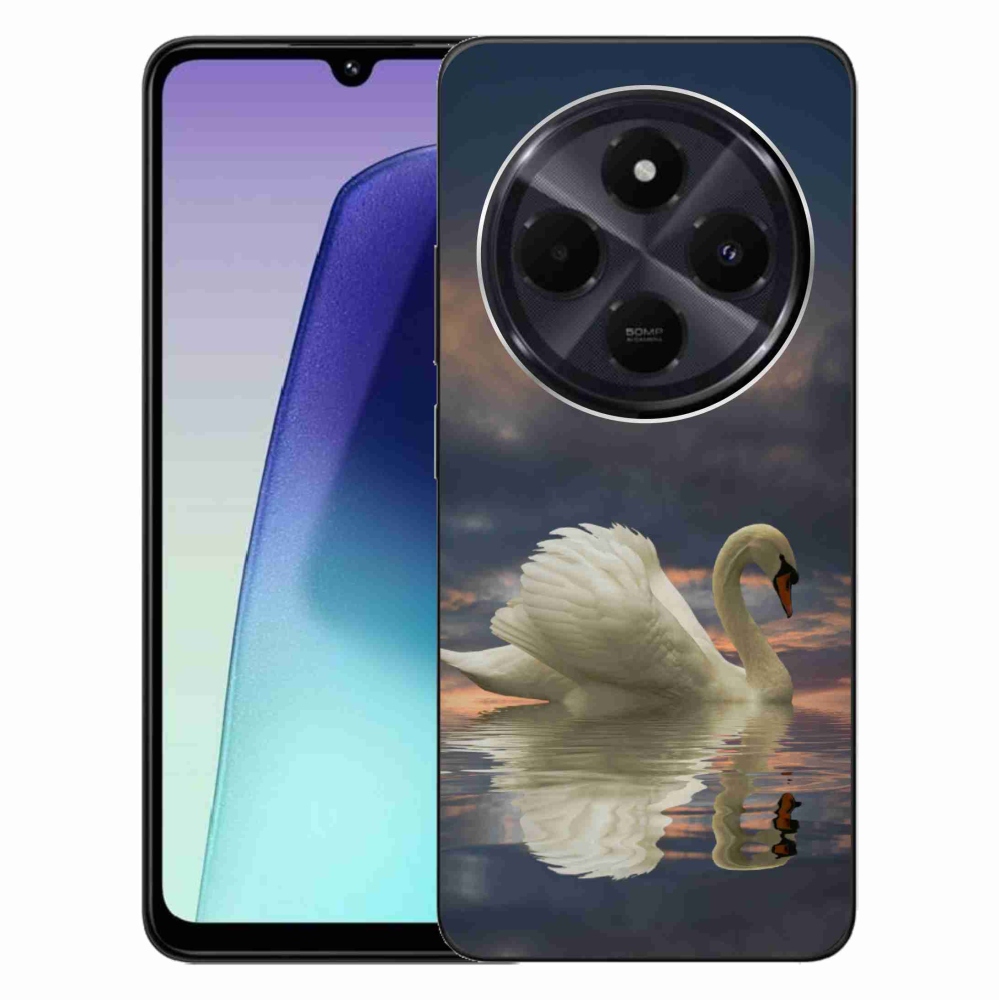 Gelový kryt mmCase na Xiaomi Redmi 14C/Poco C75 - labuť