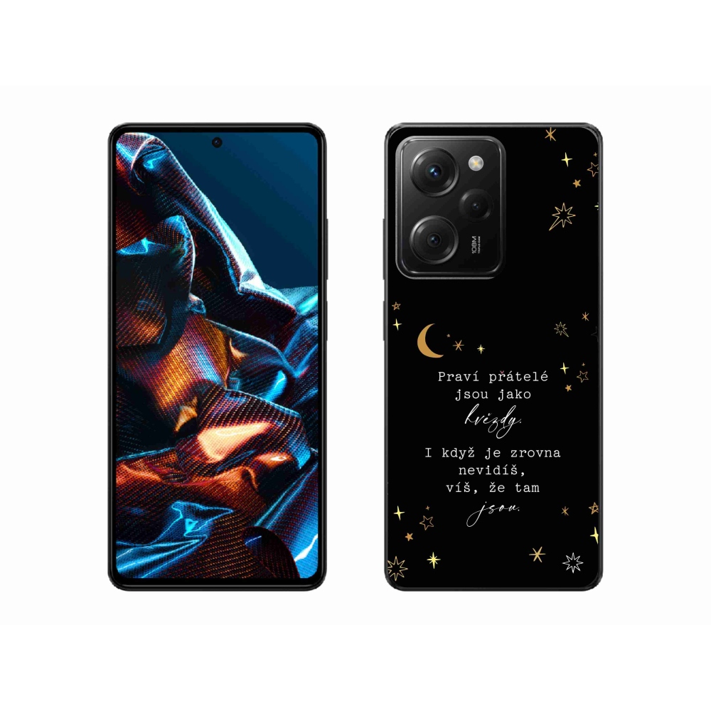 Gelový kryt mmCase na Xiaomi Poco X5 Pro 5G - citát 6 černé pozadí