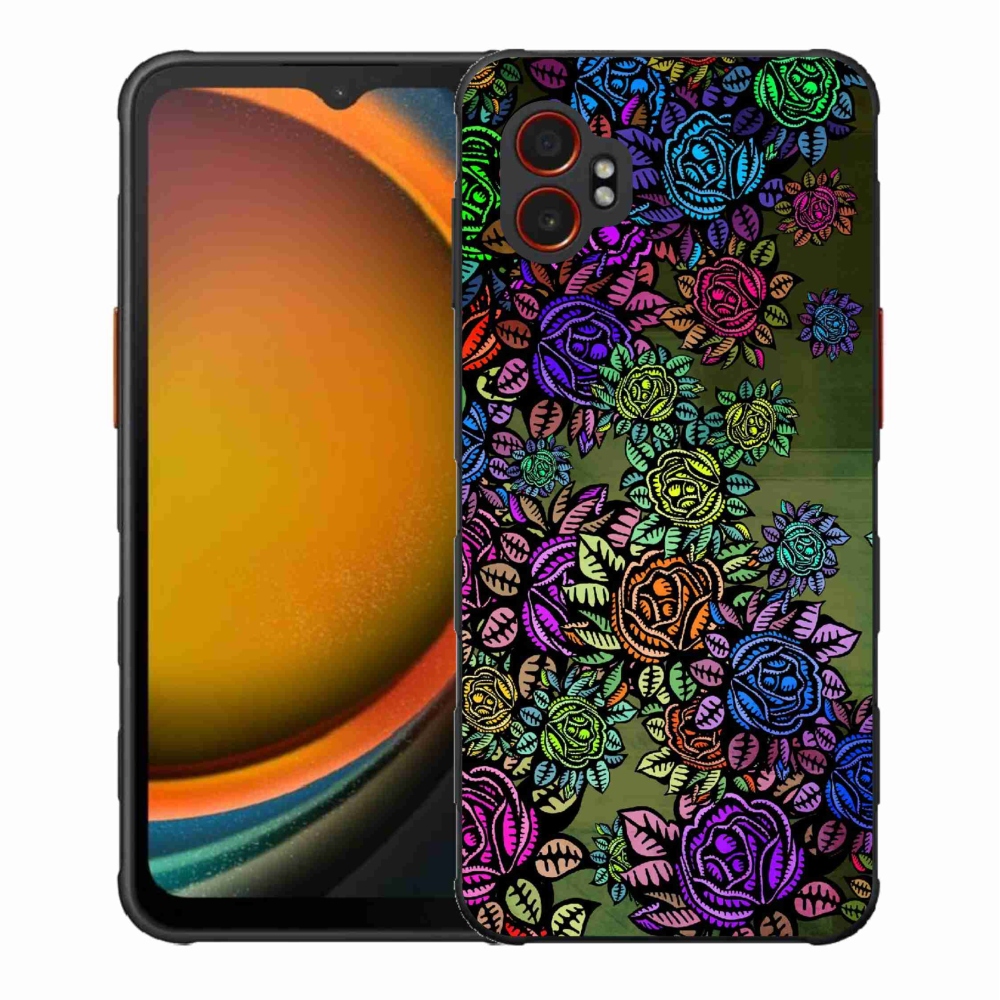 Gelový kryt mmCase na Samsung Galaxy Xcover 7 Pro - květiny 6