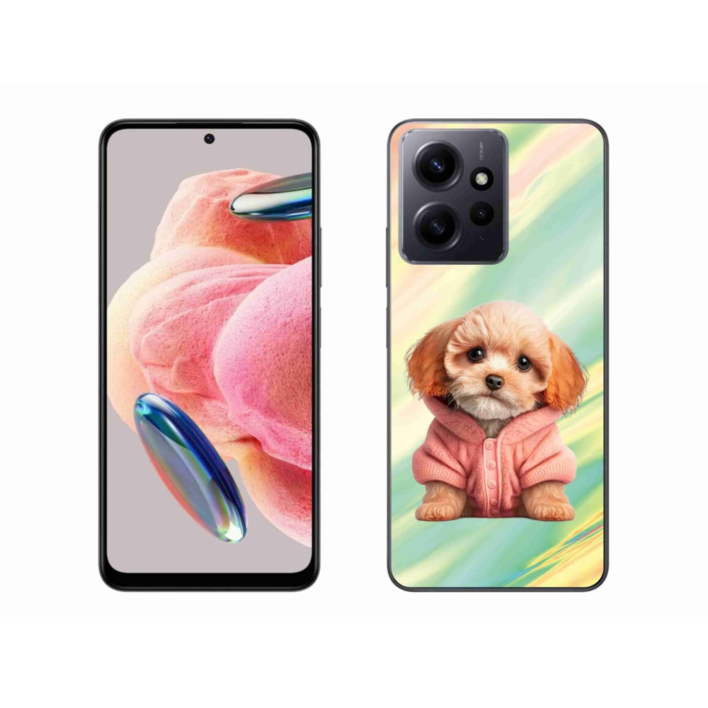 Gelový kryt mmCase na Xiaomi Redmi Note 12 4G - štěně ve svetru