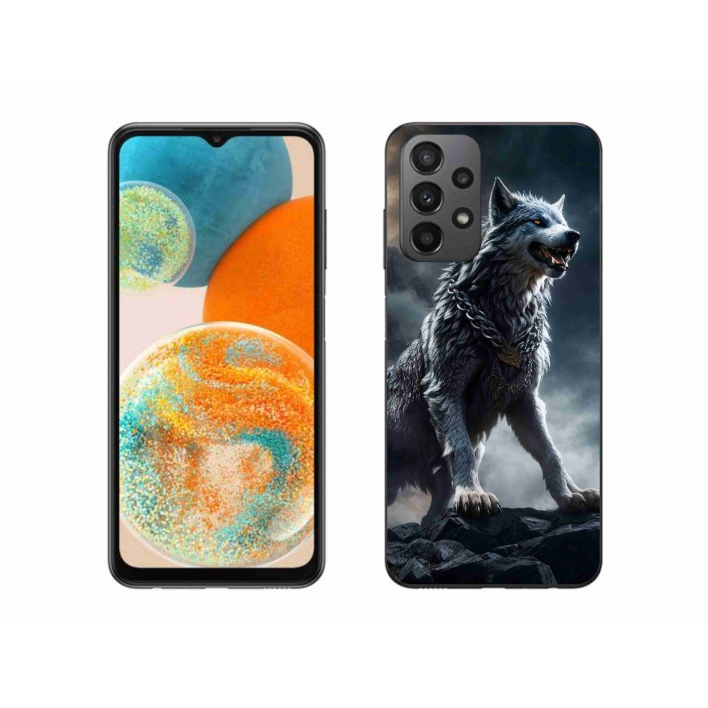 Gelový kryt mmCase na Samsung Galaxy A23 4G/5G - vlk 1