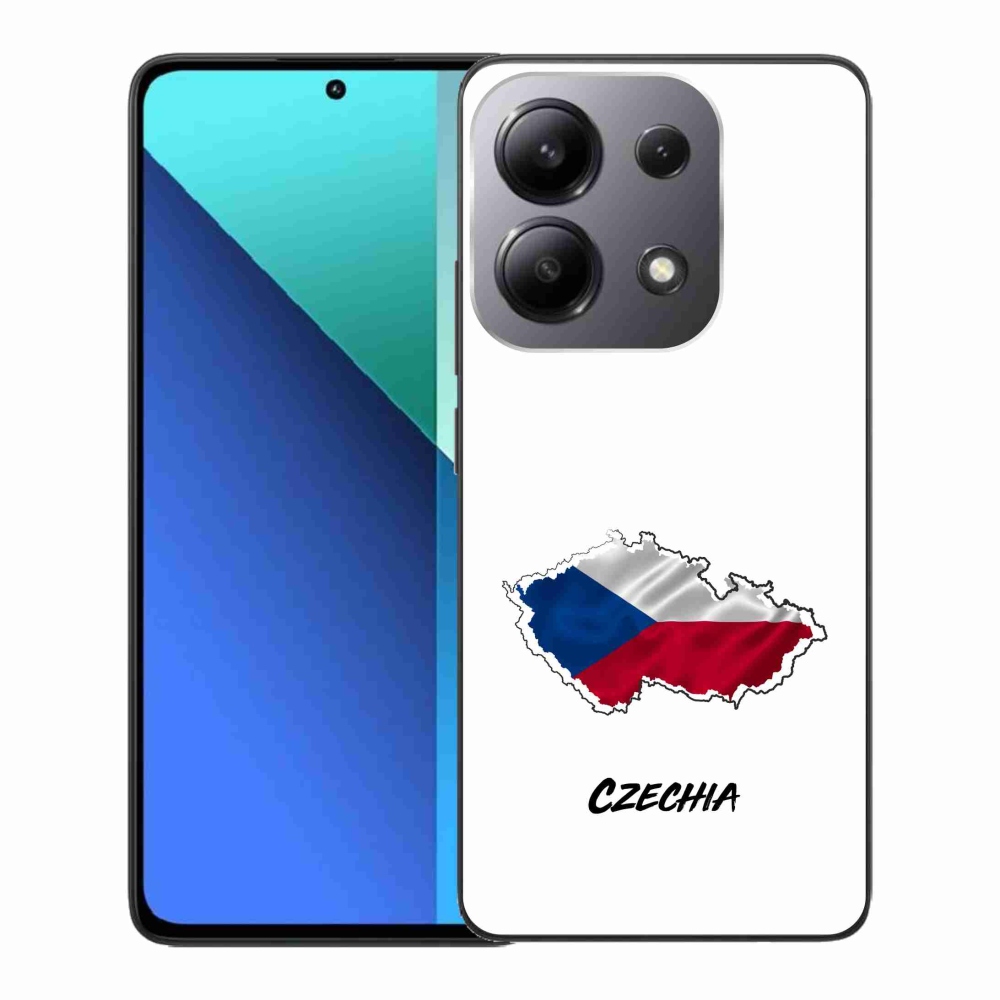 Gelový kryt mmCase na Xiaomi Redmi Note 13 - Czechia bílé pozadí