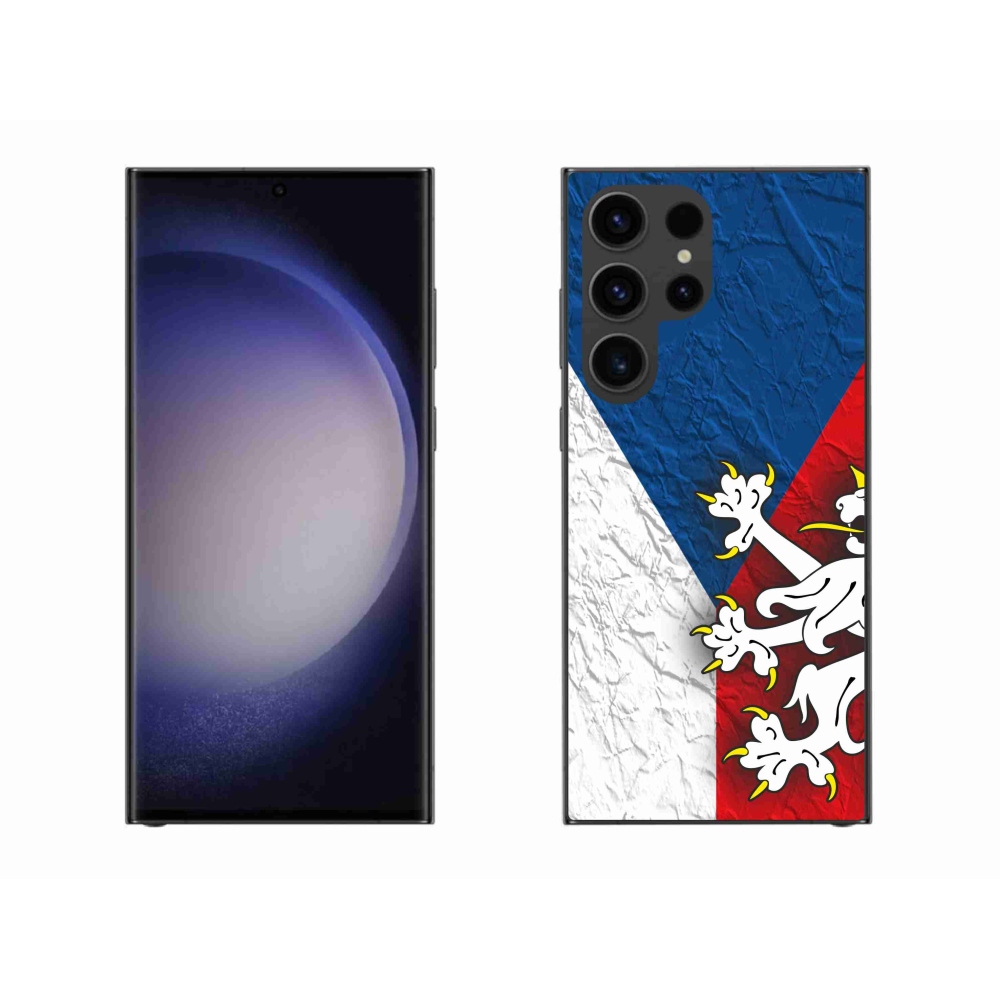 Gelový kryt mmCase na Samsung Galaxy S23 Ultra 5G - česká vlajka 1
