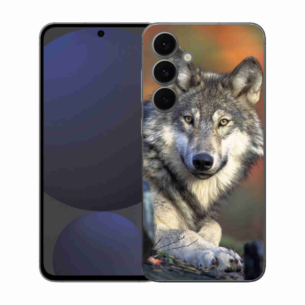 Gelový kryt mmCase na Samsung Galaxy S25 FE - vlk