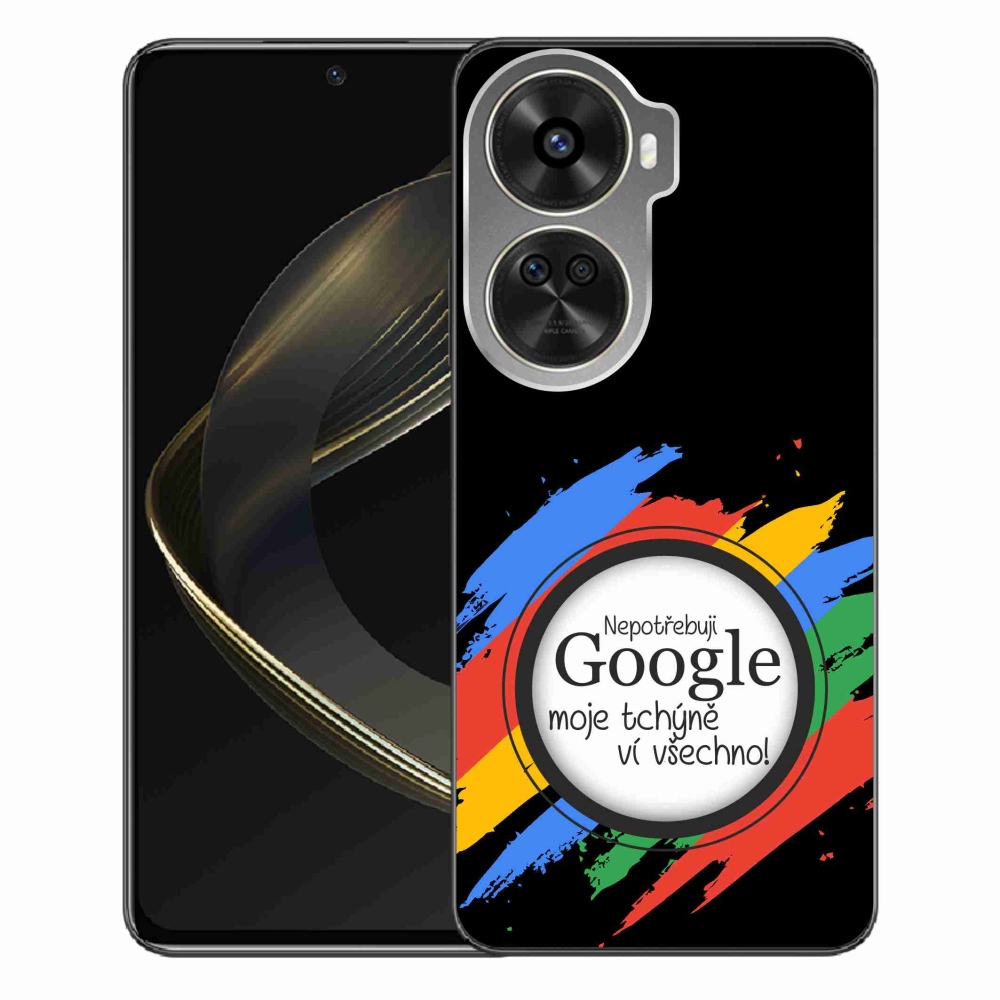 Gelový kryt mmCase na Huawei Nova 12 SE - tchýně ví všechno černé pozadí