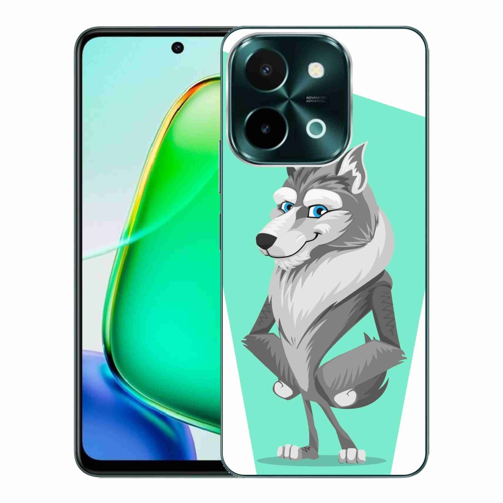 Gelový kryt mmCase na Vivo Y28 - kreslený vlk