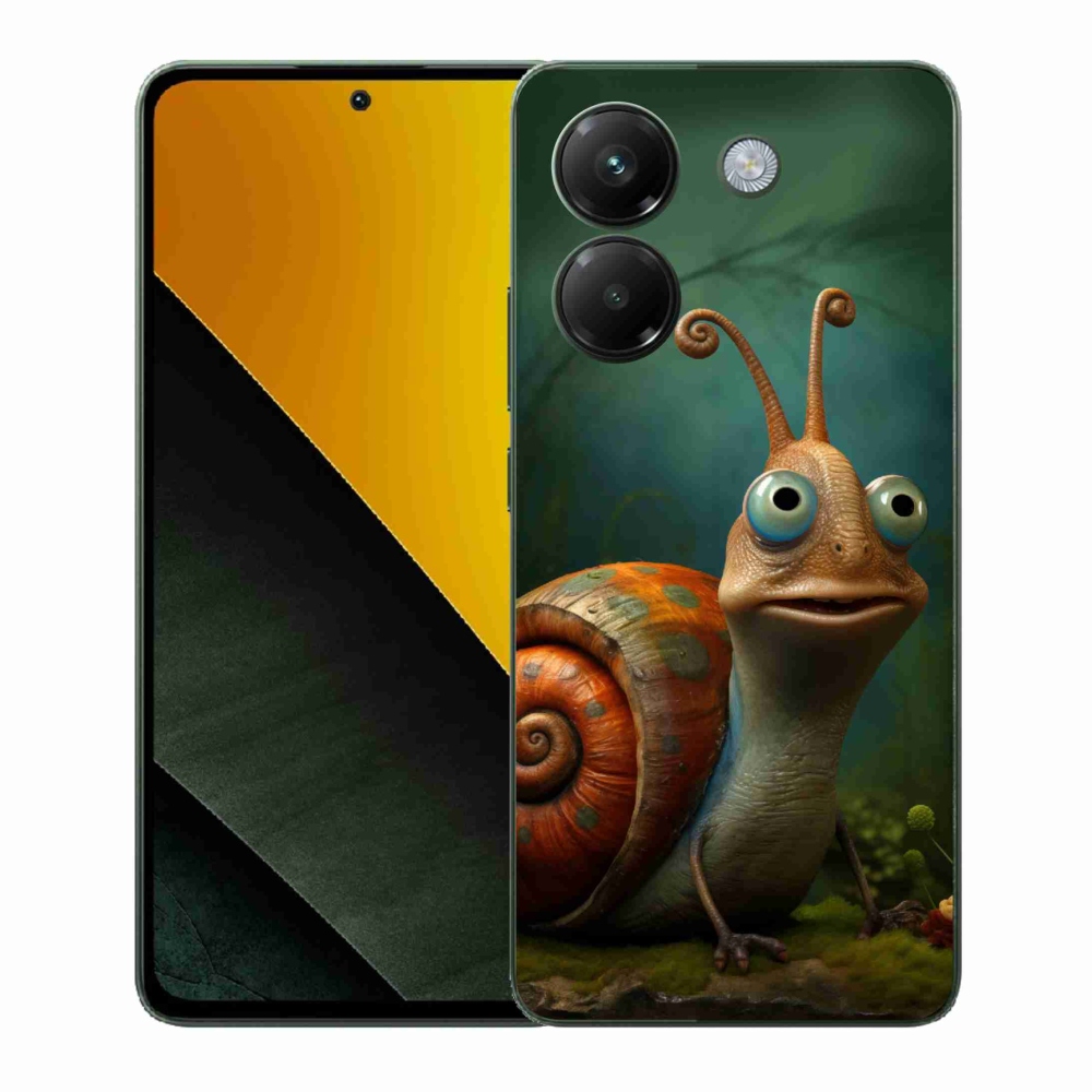Gelový kryt mmCase na Xiaomi Poco M7 Pro 5G - šnek