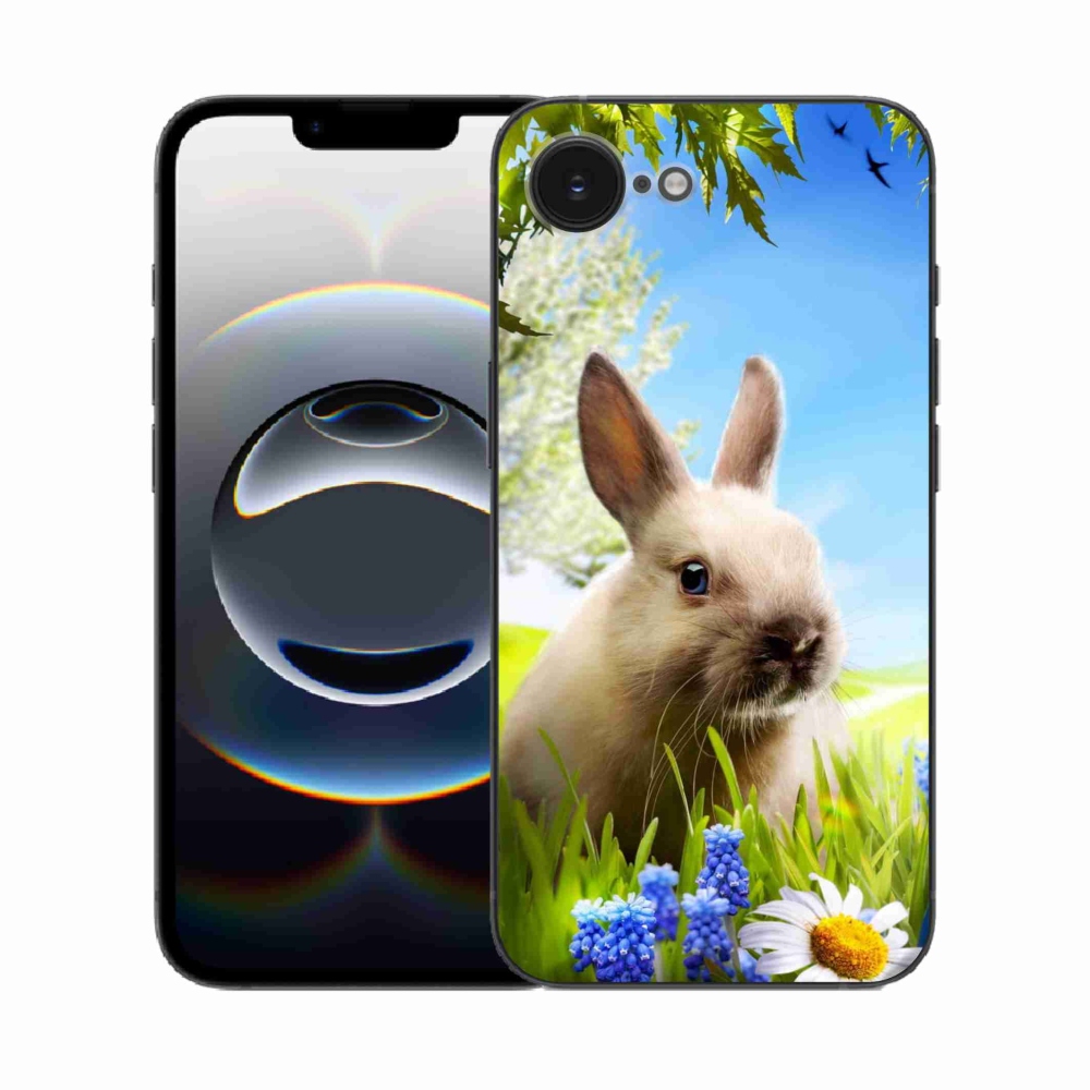 Gelový kryt mmCase na iPhone 16e - zajíček