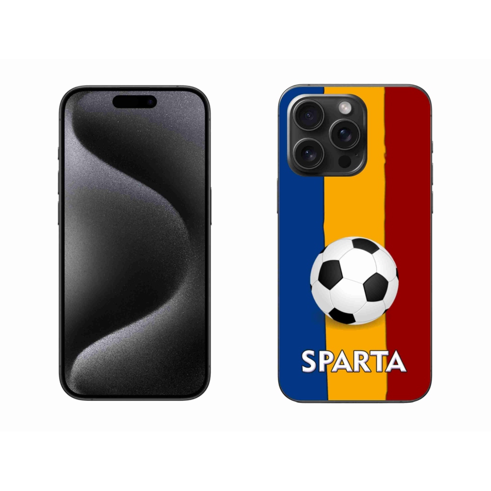 Gelový kryt mmCase na iPhone 15 Pro Max - fotbal 1