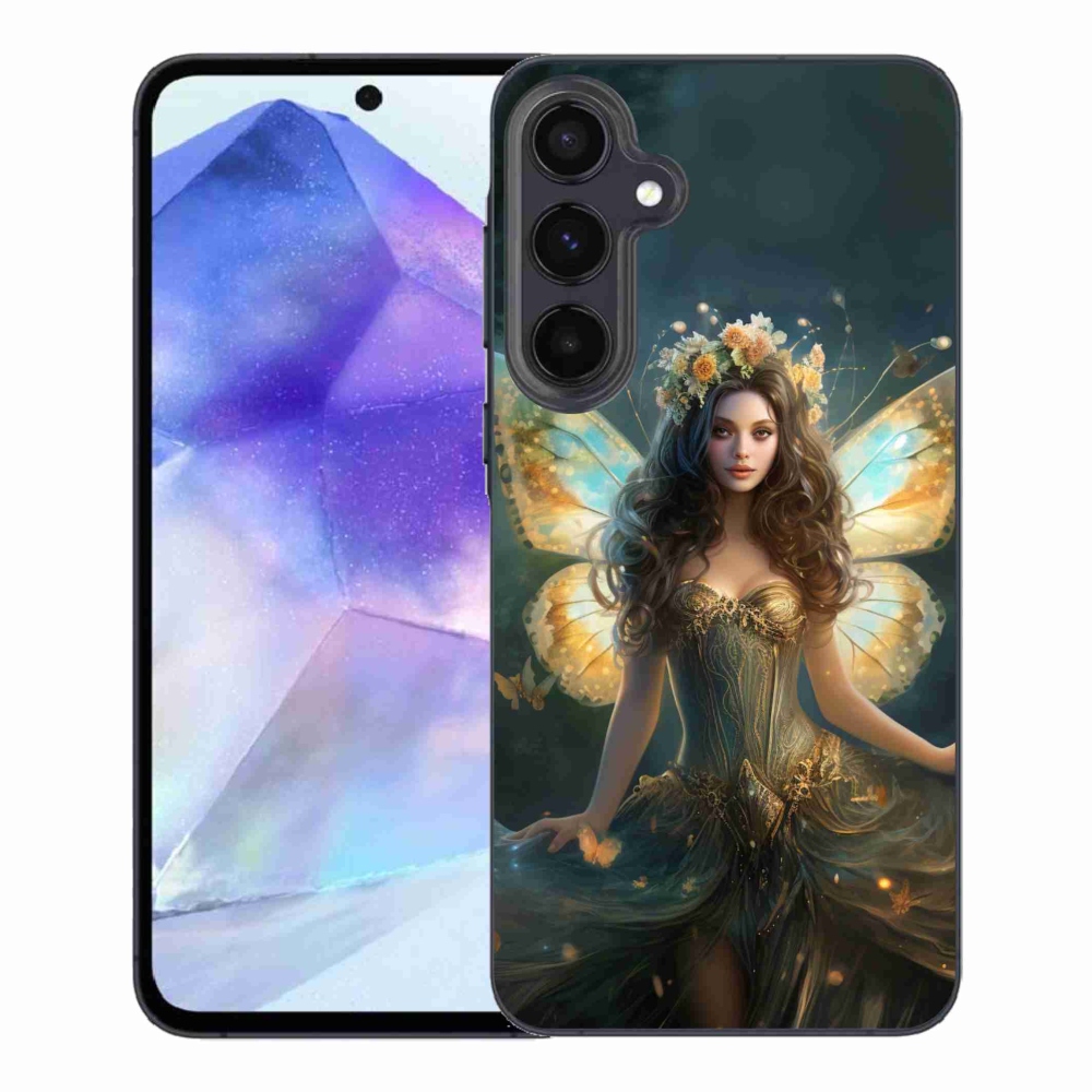 Gelový kryt mmCase na Samsung Galaxy A55 5G - motýlí žena