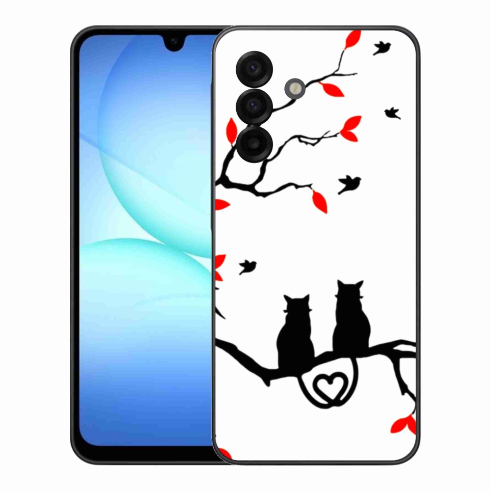 Gelový kryt mmCase na Samsung Galaxy A17 4G/5G - kočičí láska
