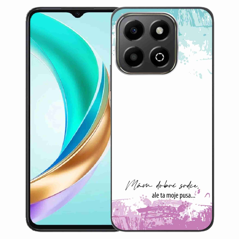 Gelový kryt mmCase na Honor X6b - vtipný text 3 bílé pozadí