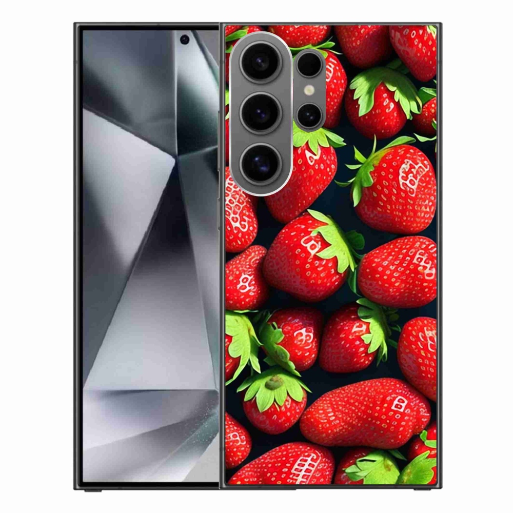 Gelový kryt mmCase na Samsung Galaxy S24 Ultra - jahody