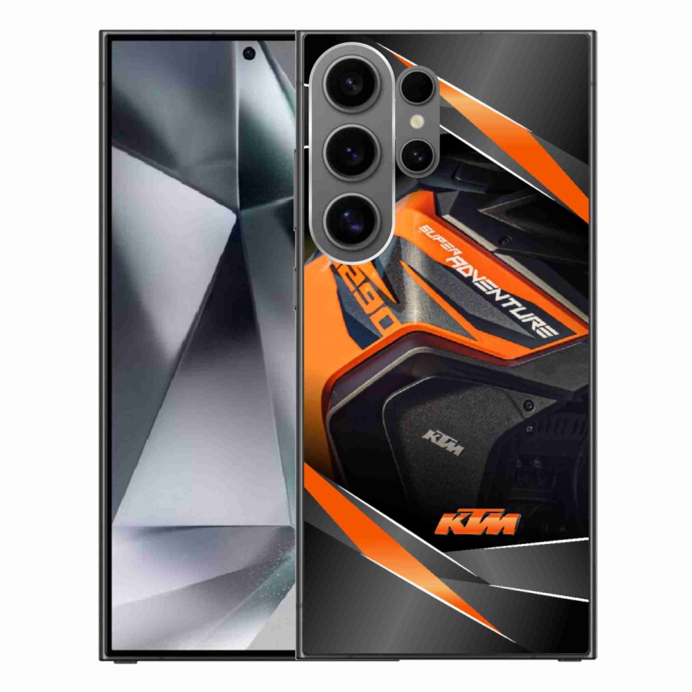Gelový kryt mmCase na Samsung Galaxy S24 Ultra - motorka ktm