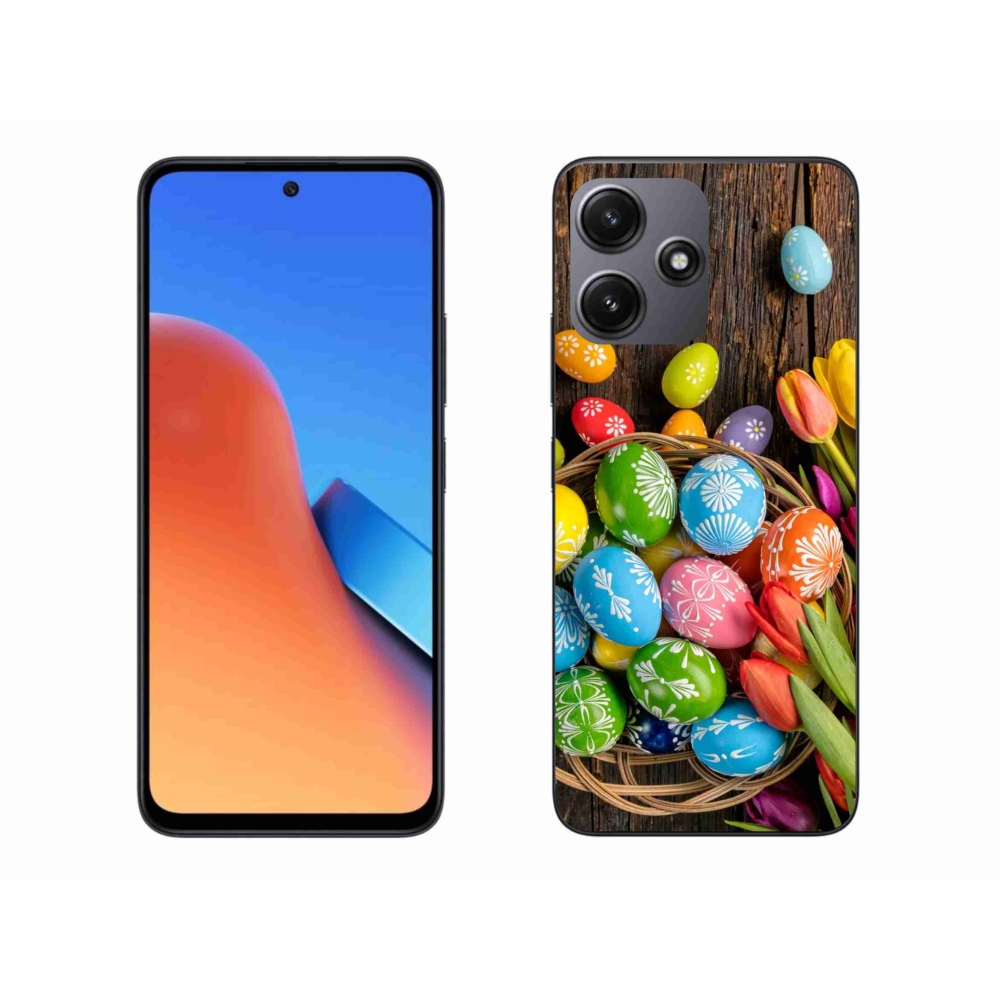 Gelový kryt mmCase na Xiaomi Redmi 12 5G - velikonoční vajíčka