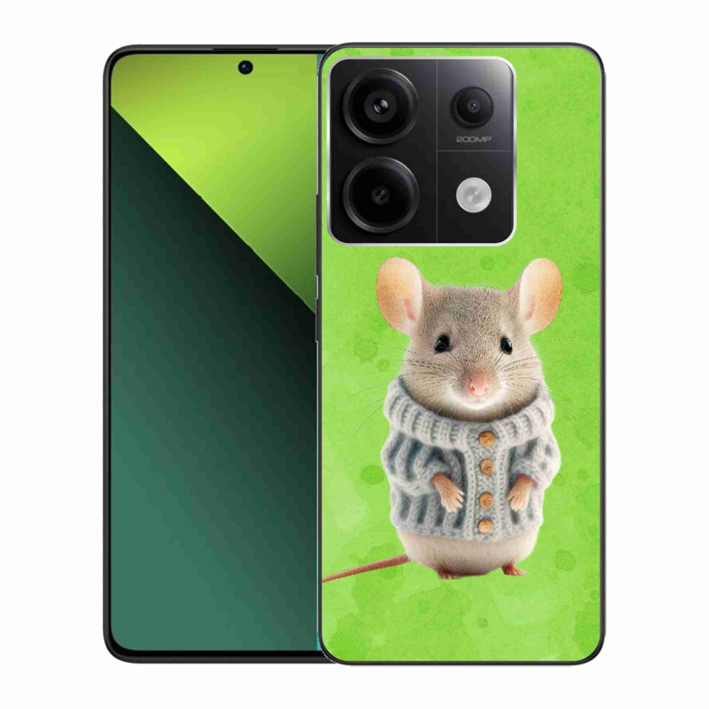 Gelový kryt mmCase na Xiaomi Redmi Note 13 Pro 5G/Poco X6 5G - myška ve svetru