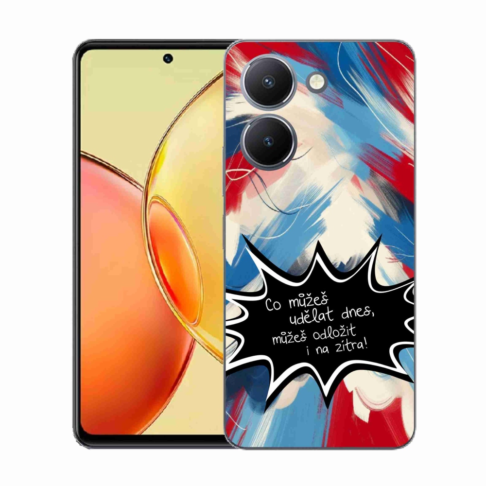 Gelový kryt mmCase na Vivo Y36 - vtipný text 9 černé pozadí